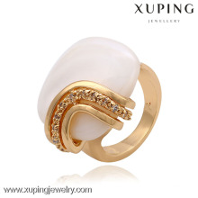 13423 Xuping moda jóias China atacado 18 k anel de ouro projetos de luxo anéis de vidro charme jóias para as mulheres